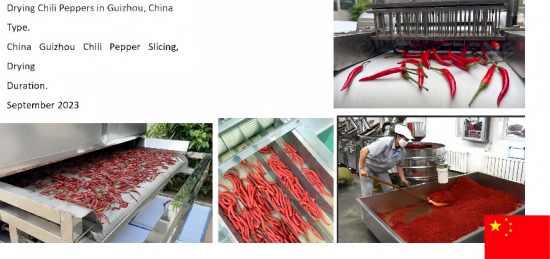 Chili Pepper Dehydration in Guizhou China